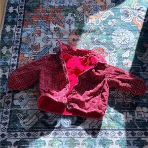 Kids Red Plaid Shirt